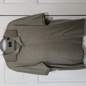 Haggar Men's Polo Shirt in Olive Green